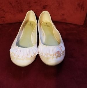 Time and Tru Pink Ruffle Ballet flat size 8